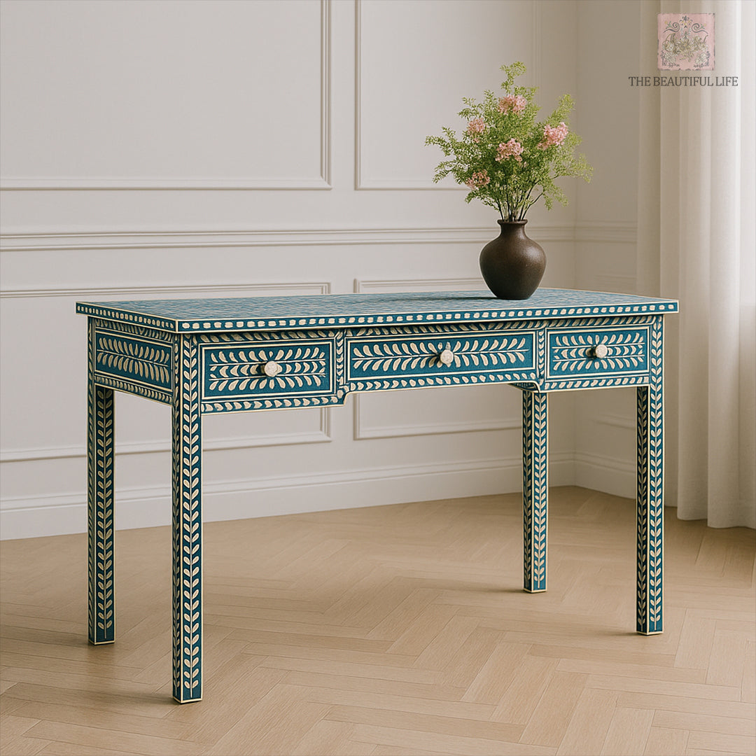 Bone Inlay Desk Drawer