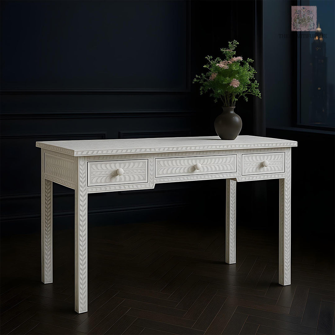 Bone Inlay Desk Drawer