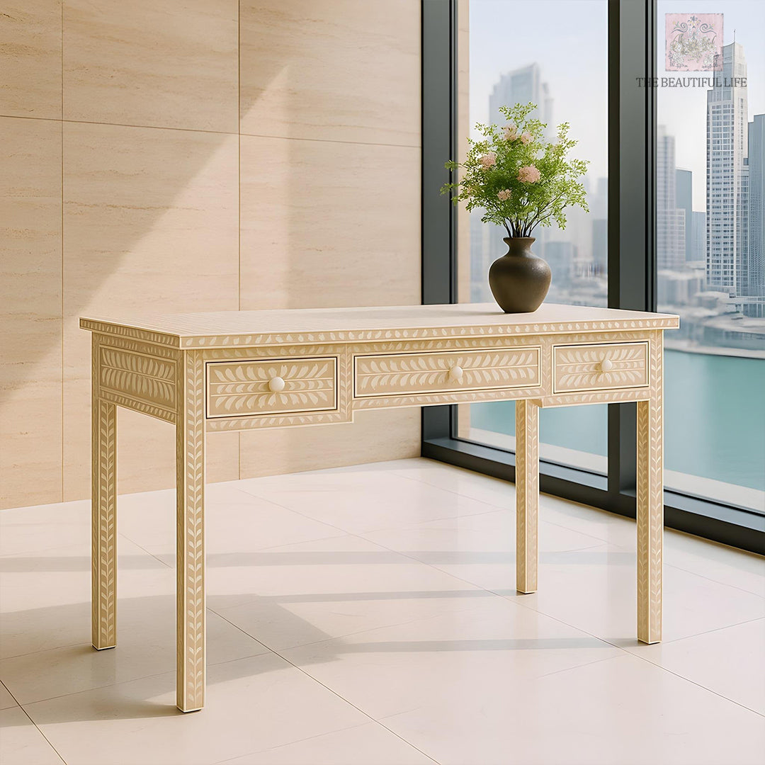 Bone Inlay Desk Drawer