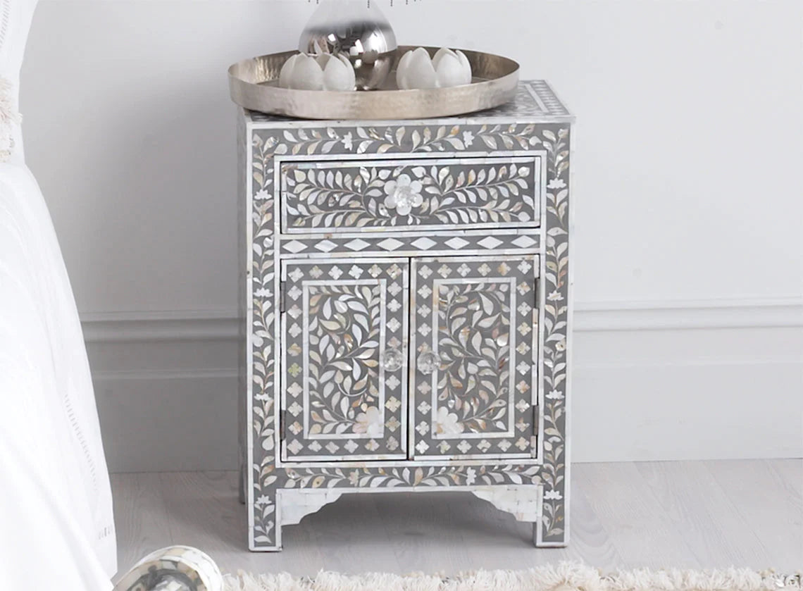 Spiral Foliage Bedside Table