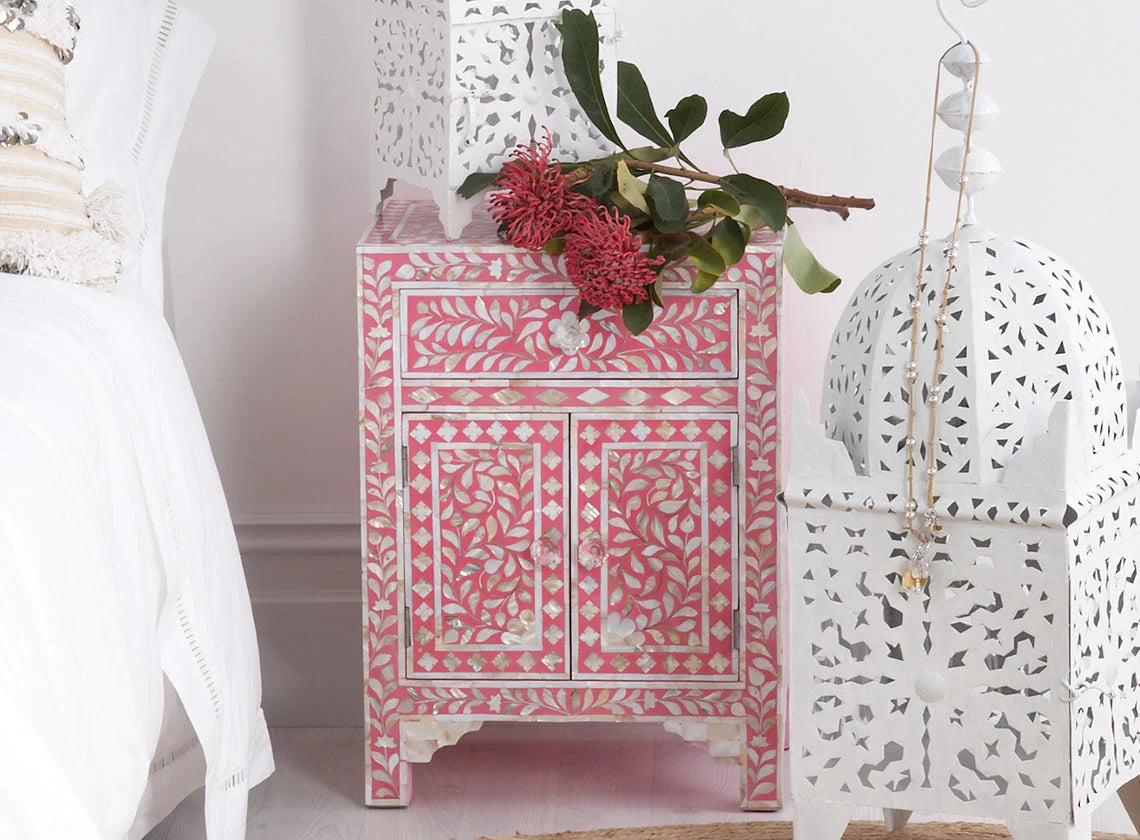 Spiral Foliage Bedside Table