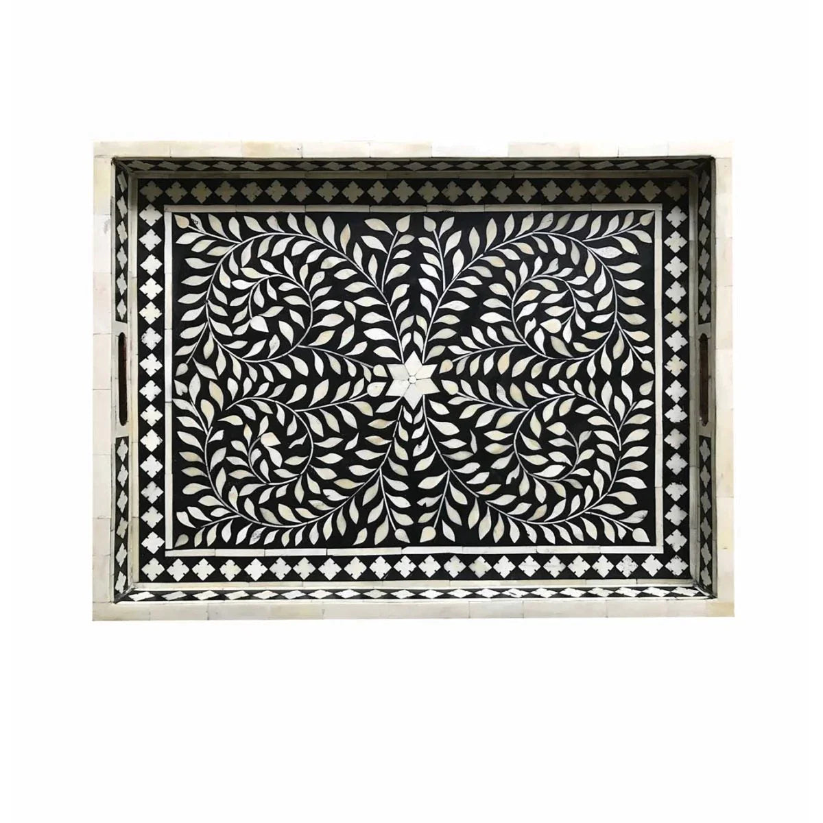Spiral Foliage Rectangular Tray