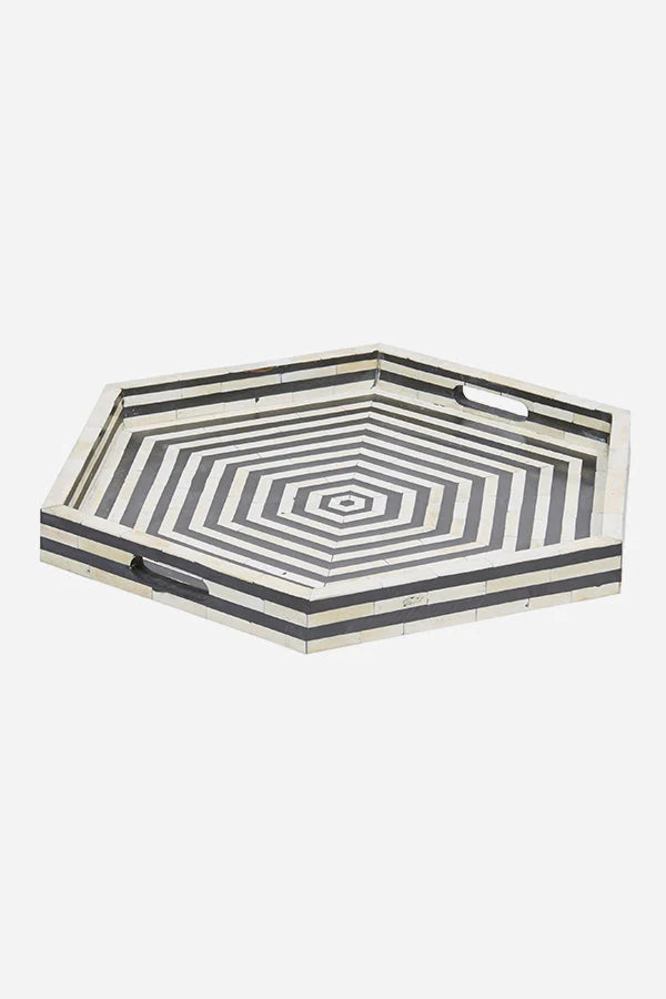 Stripe Hexagon Tray