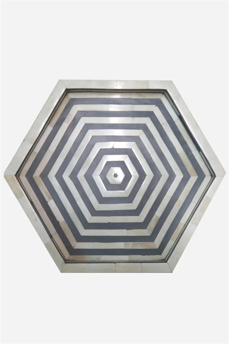 Stripe Hexagon Tray