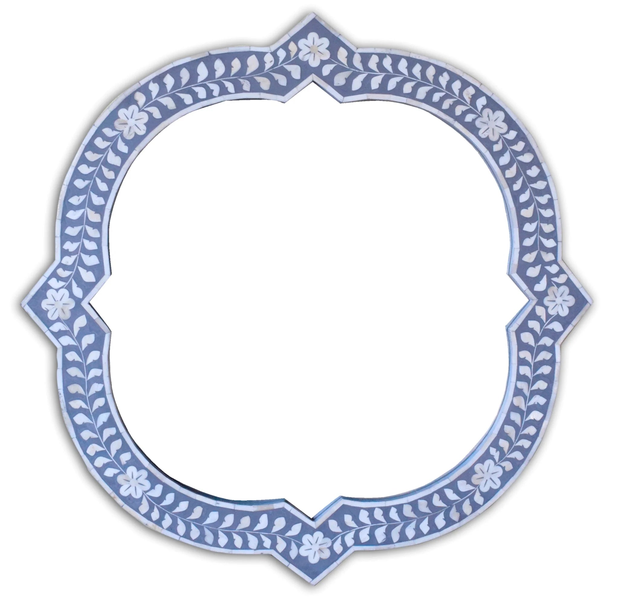 Spiral Foliage - Clover Shaped Mirror