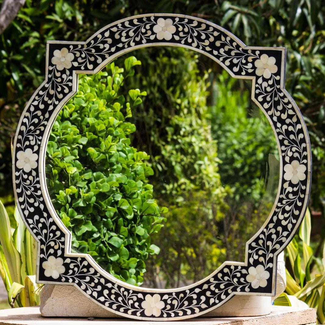 Spiral Foliage Mirror