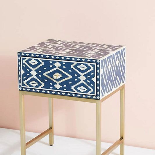 Ikat Bedside Table