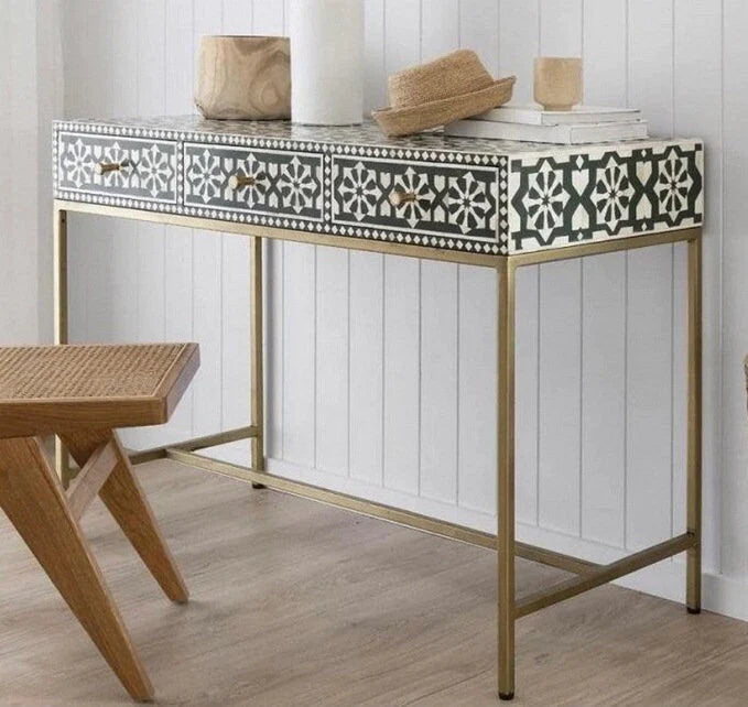 Transform Your Space with Bone Inlay Console Tables from The Beautiful Life